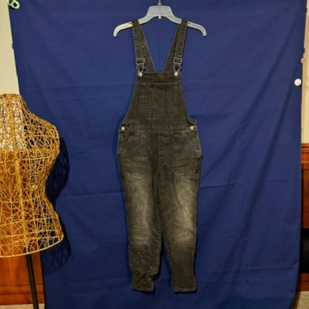 Old Navy Black Overalls, Size 6